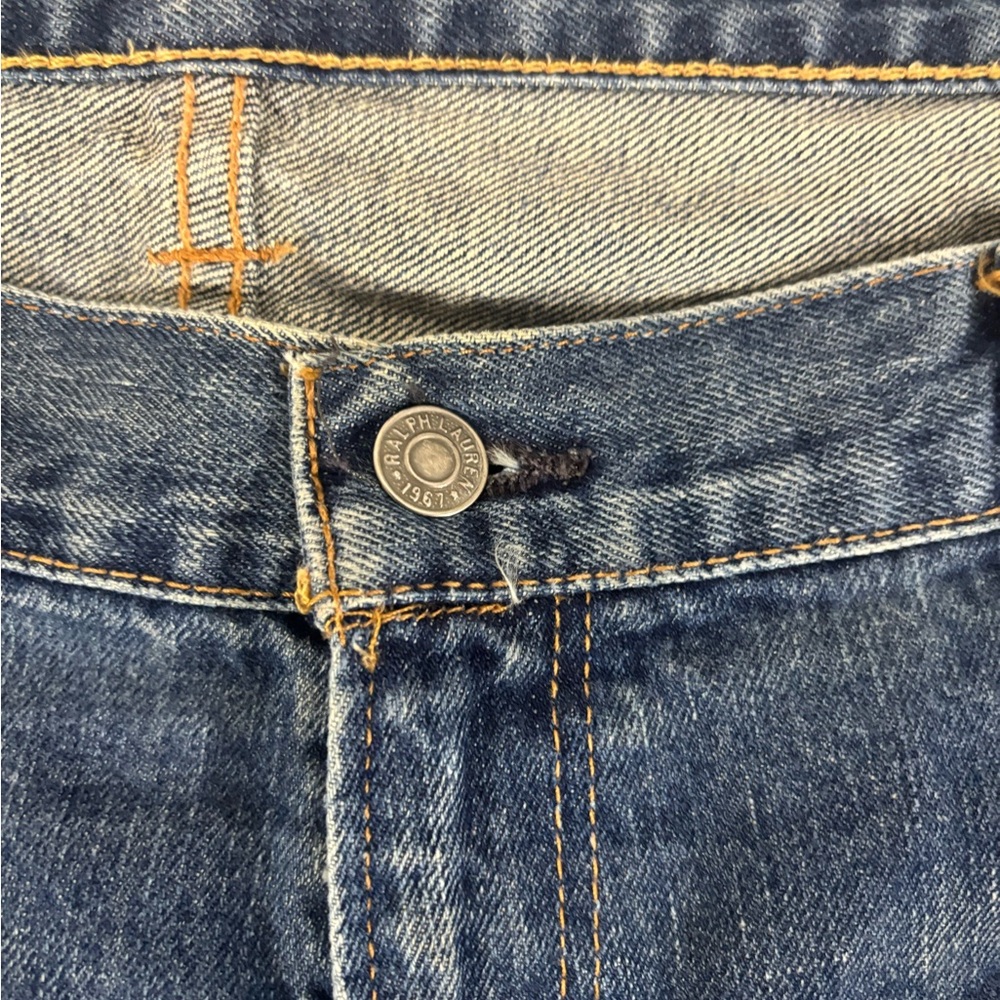 Polo Ralph Lauren RL Embroidered Jeans Mens 40x32 Classic Fit Denim - Picture 3 of 12